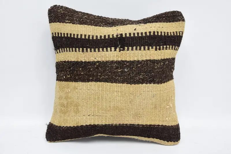 Home Decor Pillow, Pillow Cover, Interior Designer Pillow, Ethnic Pillow Cover Pillow Cover, Vintage Pillow, 12x12 Beige Pillow Case - 1