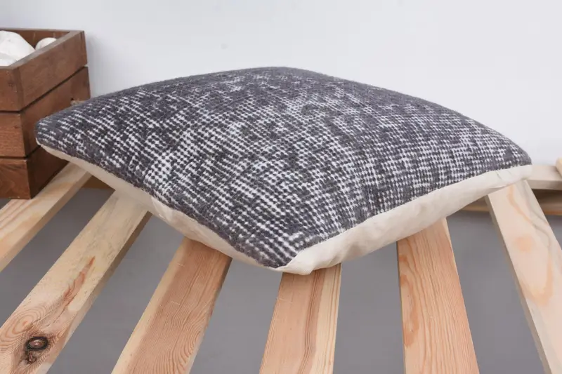 Kilim Pillow Cover, Interior Designer Pillow, 12x12 Black Cushion, Pillow for Sofa, Outdoor Pillow Case, Bench Pillow Cover, Pillow Case - 6