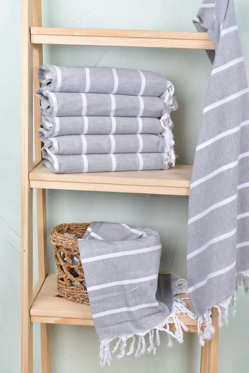 70x36 Cotton Striped Towel, Turkish Towel Personalized, Turkish beach towel, Wedding Shower Gift, Travel towel, Personalized Turkish Towel - 3