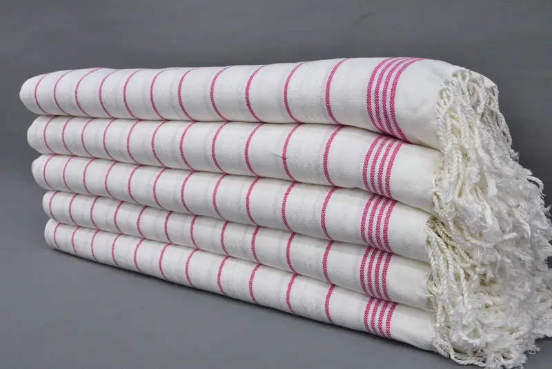 Bathroom Towel, 70x40 Cotton Striped Towel, Custom Beach Towel, Bath towel, Soft organic Turkish peshtemal for luxury spa use, Wedding Gift - 1
