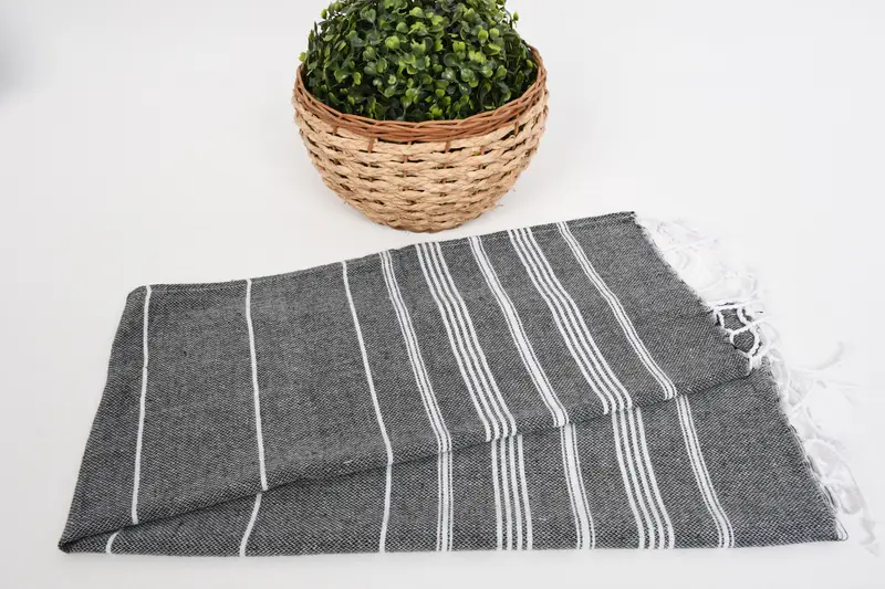 Maid Of Honor Gift, Small Bath Towels, Turkish Towel Hand Towel, Bachelorette Party Decorations, Personalized Dish Towel, 38x18 Cotton Striped Towel - 5
