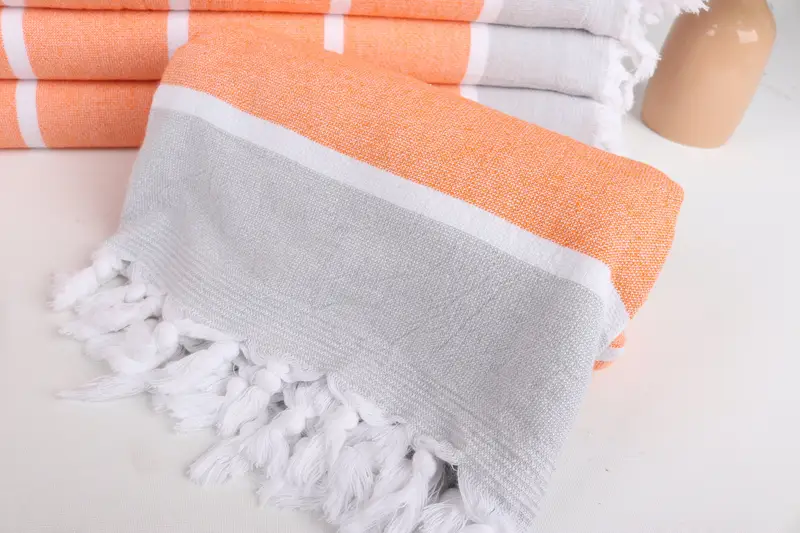 Personalized Wedding Gift For Couple, Housewarming Gift, 68x40 Cotton Striped Terry Towel, Organic towel, Turkish Towel USA, Best Wedding Gift - 4
