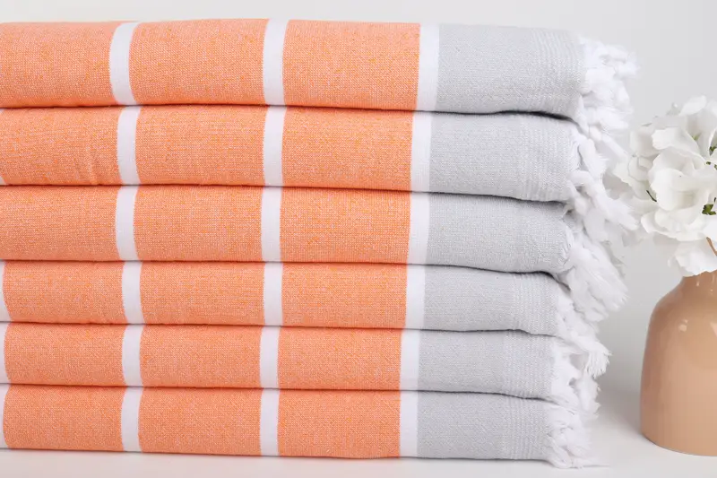 Personalized Wedding Gift For Couple, Housewarming Gift, 68x40 Cotton Striped Terry Towel, Organic towel, Turkish Towel USA, Best Wedding Gift - 3