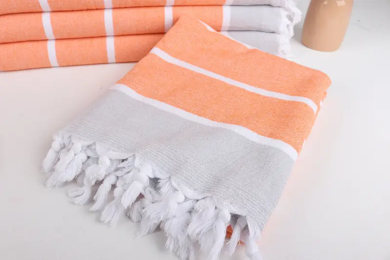 Personalized Wedding Gift For Couple, Housewarming Gift, 68x40 Cotton Striped Terry Towel, Organic towel, Turkish Towel USA, Best Wedding Gift - 5