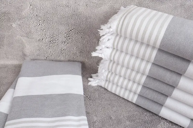 Guest Towel, 68x36 Cotton Striped Terry Towel, Turkish Towel Beach Towel, Bridesmaid Gift Towel, Home Decor Gifts, Soft towel, Merry Christmas Gifts - 2