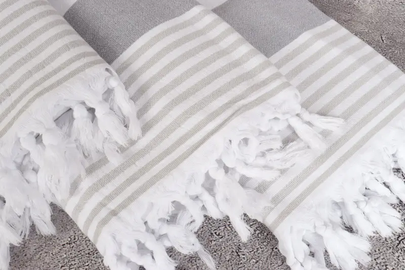 Guest Towel, 68x36 Cotton Striped Terry Towel, Turkish Towel Beach Towel, Bridesmaid Gift Towel, Home Decor Gifts, Soft towel, Merry Christmas Gifts - 5