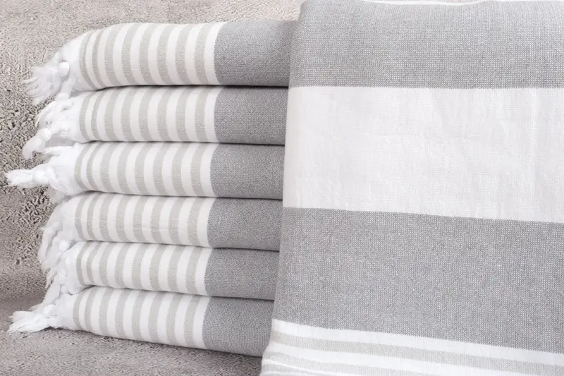 Guest Towel, 68x36 Cotton Striped Terry Towel, Turkish Towel Beach Towel, Bridesmaid Gift Towel, Home Decor Gifts, Soft towel, Merry Christmas Gifts - 1