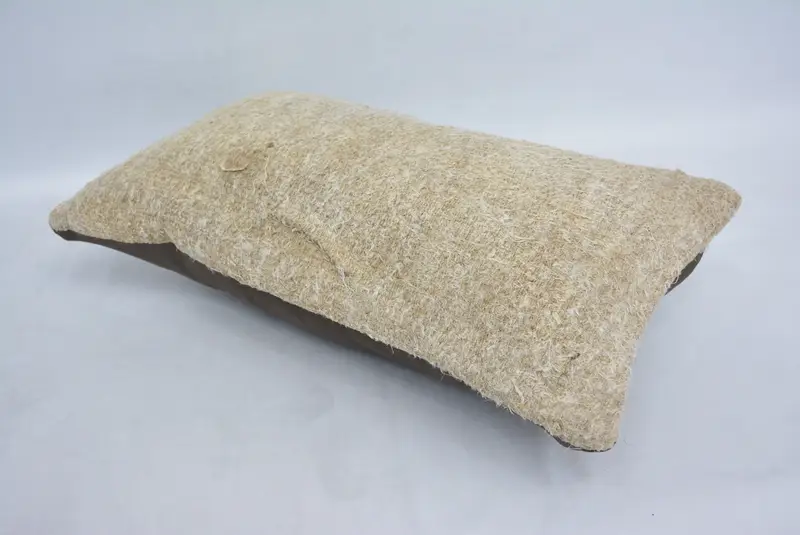 Cotton Cushion, 12x20 Beige Cushion Cover, Kilim Pillow, Wool Kilim Pillow Pillow, Pillow, Turkish Kilim Pillow, Pillow for Couch - 6