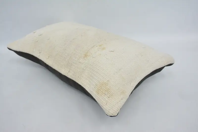 Antique Pillows, Pillow Cover, Kilim Cushion Sham, Interior Designer Pillow, 12x20 White Pillow Sham, Handmade Pillow Cover - 6