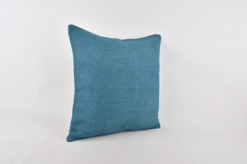 24x24 Blue Cushion, Authentic Pillow Sham, Antique Pillows, Pillow, Ethnical Kilim Rug Pillow, Home Decor Pillow, Custom Pillow Cover - 2