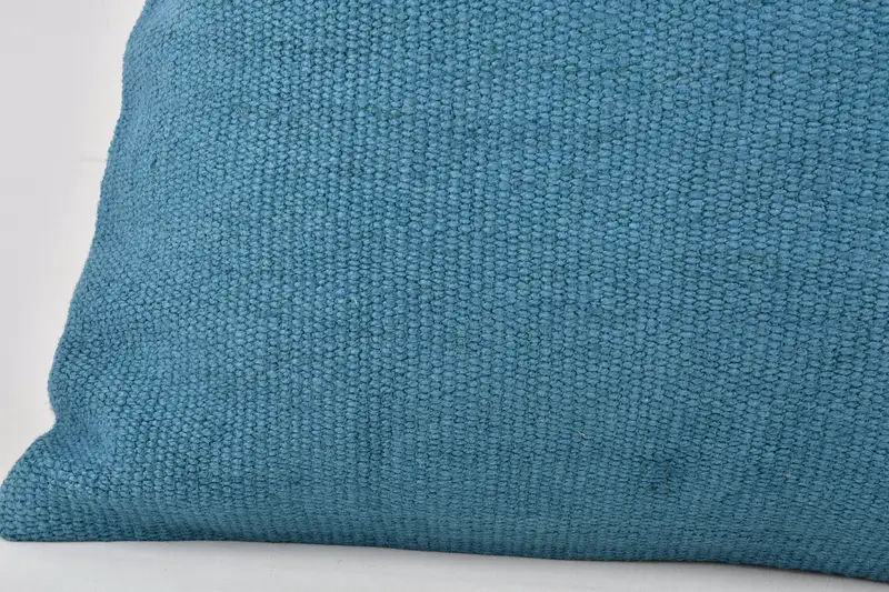 24x24 Blue Cushion, Authentic Pillow Sham, Antique Pillows, Pillow, Ethnical Kilim Rug Pillow, Home Decor Pillow, Custom Pillow Cover - 4