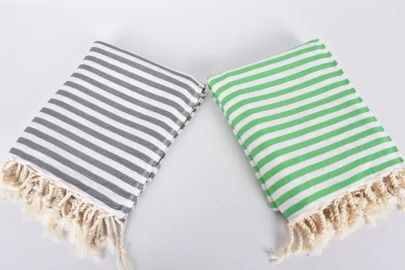 Personalized Gift, Personalized Dish Towel, Embroidery Towels, Wedding Favors, Organic Tea Towel, 40x18 Cotton Striped Towel, Bridal Shower Favors - 6