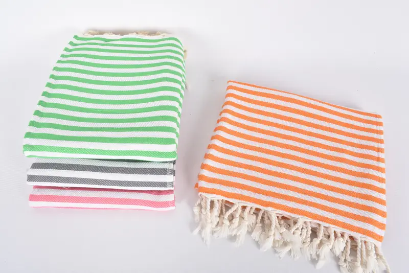 Personalized Gift, Personalized Dish Towel, Embroidery Towels, Wedding Favors, Organic Tea Towel, 40x18 Cotton Striped Towel, Bridal Shower Favors - 8