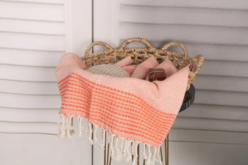 Personalized Gift, Bridesmaid Gifts Personalized, 40x20 Cotton Striped Towel, Monogram Kitchen Towel, Holiday Towel, Turkish Towel Hand Towel - 2