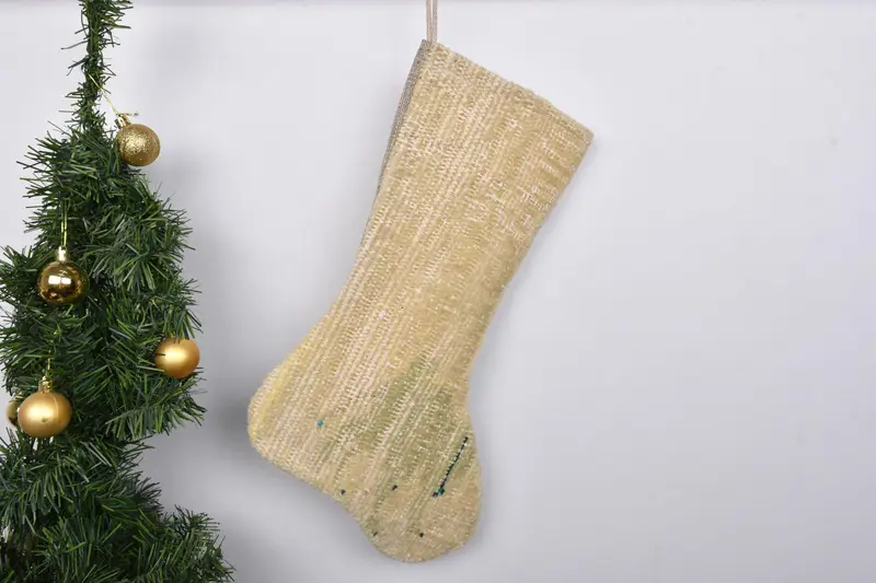 Christmas Ornaments Pattern, 7 Inch Wide Holiday Christmas Stocking