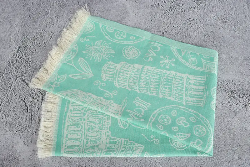 Bachelor Party Favors, Small Bath Towels, Monogram Hand Towel, Personalized Gifts, 28x20 Cotton Italian Symbols Design Towel, Travel Towel - 7