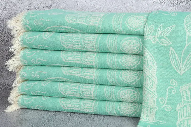 Bachelor Party Favors, Small Bath Towels, Monogram Hand Towel, Personalized Gifts, 28x20 Cotton Italian Symbols Design Towel, Travel Towel - 2