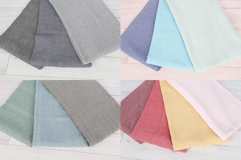 Toallas de piscina, toalla de diamante de algodón 70x40, regalo personalizado para él, toalla turca de monograma, regalos personalizados, regalos de boda personalizados, toalla navideña - 8