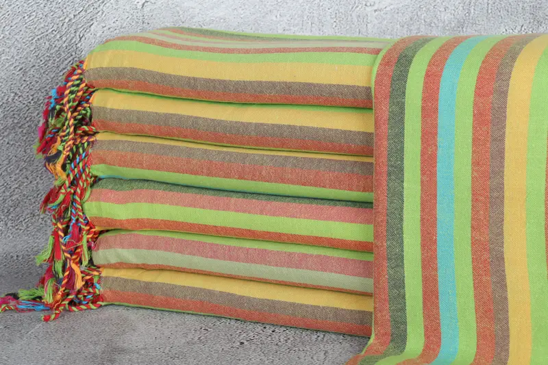 Absorbent towel, Peshtemal Towel, 70x36 Cotton Striped Towel, Friends Beach Towel, Spa Gift Towel, Personalized Gift For Her, Turkish Towel Beach - 2