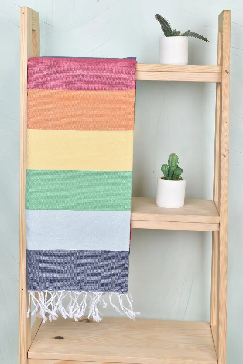Customized Towels, Handmade Turkish hammam towel, Spa Gift Towel, Hammam towel, Soft towel, 70x40 Cotton Striped Towel, Bachelorette Party Gift - 8