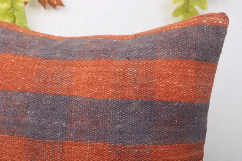 Kilim Cushion Sham, Pillow for Couch, 16x16 Blue Pillow Case, Vintage Kilim Pillow, Handwoven Cushion, Sofa Bolster Cushion Cover, Cushion Case - 5