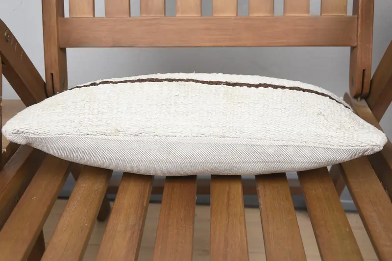 Farmhouse Pillow Case, 8x16 White Pillow, Floor Cushion Cover, Boho Pillow, Vintage Pillow, Pillow Cover, Vintage Kilim Pillow - 5