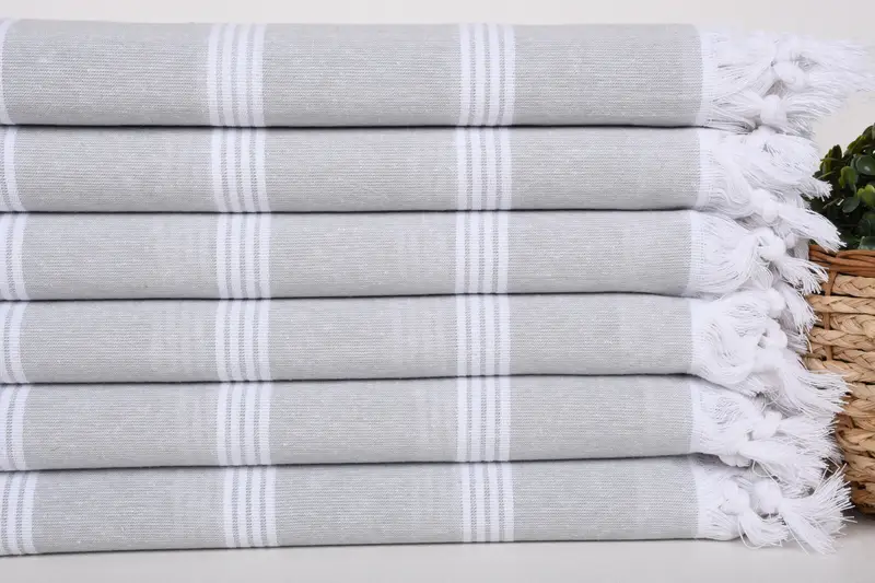 70x30 Cotton Striped Towel, Merry Christmas Gifts, Monogram Towels, Quick-Dry Beach Towel, Bridal Shower Favors, Travel Towel, Beach towel - 2