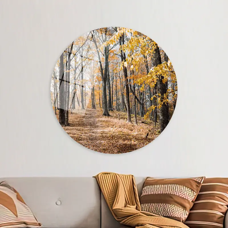 Autumn Forest Canvas: Vibrant Leaves & Scenic Views