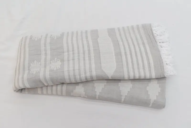Monogram battaniye, 84x60 pamuklu desenli havlu, dekoratif yatak örtüsü, kişiselleştirilmiş battaniye, gelin için hediye, özel düğün hediyeleri, aile hediye sepeti - 3