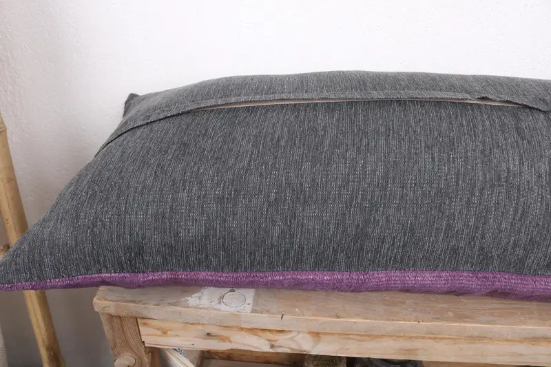 Christmas Pillow Sham, Turkish Pillow, Pillow for Couch, Southwestern Pillow Sham, Kilim Cushion Sham, 16x36 Purple Pillow Sham, Pillow Case - 7