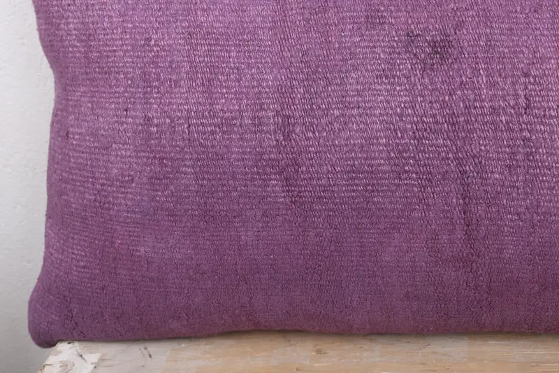 Christmas Pillow Sham, Turkish Pillow, Pillow for Couch, Southwestern Pillow Sham, Kilim Cushion Sham, 16x36 Purple Pillow Sham, Pillow Case - 3