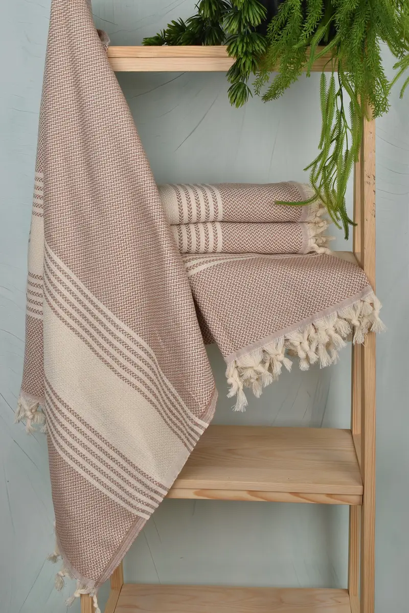 Custom Turkish Towel, Turkish hand towel, Bridesmaid Gift, Personalized Turkish Towel, Mother Of The Groom Gift, 70x40 Cotton Striped Towel - 6