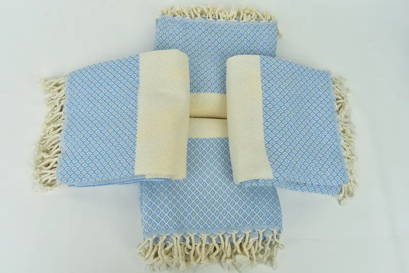 Wedding Favors, Beach towel, Embroidery Towels, Handwoven Turkish Towel, Monogram Towels, 70x36 Linen Diamond Towel, Personalized Wedding Gift - 6