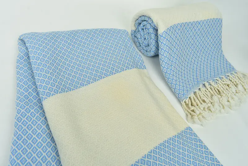 Wedding Favors, Beach towel, Embroidery Towels, Handwoven Turkish Towel, Monogram Towels, 70x36 Linen Diamond Towel, Personalized Wedding Gift - 7