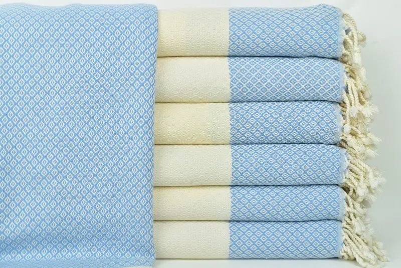 Wedding Favors, Beach towel, Embroidery Towels, Handwoven Turkish Towel, Monogram Towels, 70x36 Linen Diamond Towel, Personalized Wedding Gift - 1