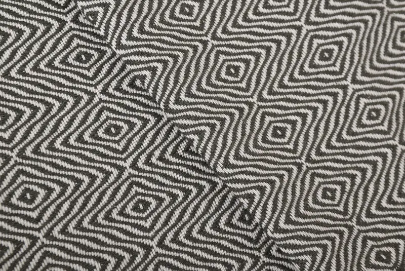 36x18 Cotton Zigzag Diamond Towel, Small Bath Towels, Organic Tea Towel, Personalize Gift, Wedding Gift, Personalized Dish Towel, Bridesmaid Gift - 5