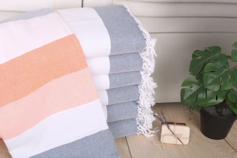 Wedding Favors, Girls Weekend Getaways Gifts, 70x40 Cotton Striped Towel, Soft and absorbent Turkish towel, Gift For Her, Handmade Gift, Xmas Gifts - 1