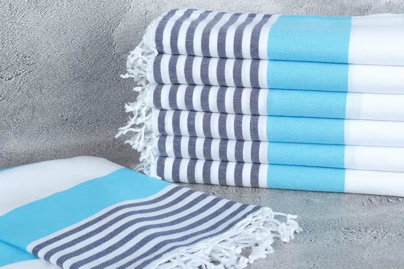 Pool Towels, Quick-Dry Beach Towel, Beach towel, Turkish towel, 70x40 Cotton Striped Towel, Quick-drying cotton Turkish beach towel, Bachelor Gift - 2