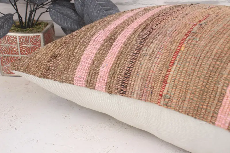 16x24 Brown Pillow Sham, Vintage Pillow, Couch Pillow Sham, Pillow for Couch, Boho Pillow Sham Cover, Accent Cushion Case, Pillow Sham - 6