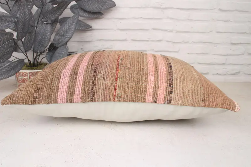 16x24 Brown Pillow Sham, Vintage Pillow, Couch Pillow Sham, Pillow for Couch, Boho Pillow Sham Cover, Accent Cushion Case, Pillow Sham - 5