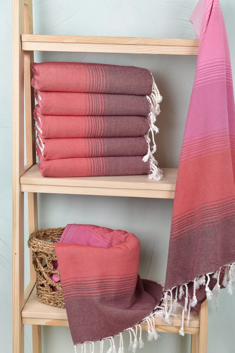 Beach Towel Bulk, 68x36 Cotton Striped Towel, Unique Gift, Quick-dry peshtemal, Personalized Wedding Gift, Hammam Towel USA, Best Wedding Gift - 3