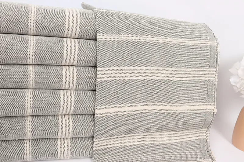 Engagement Gift, Personalized Hand Towel, Spa Towel, 38x24 Cotton Striped Towel, Decorative Towel, Kitchen Towel, Bridesmaid Gifts, Bulk Order Towel - 2
