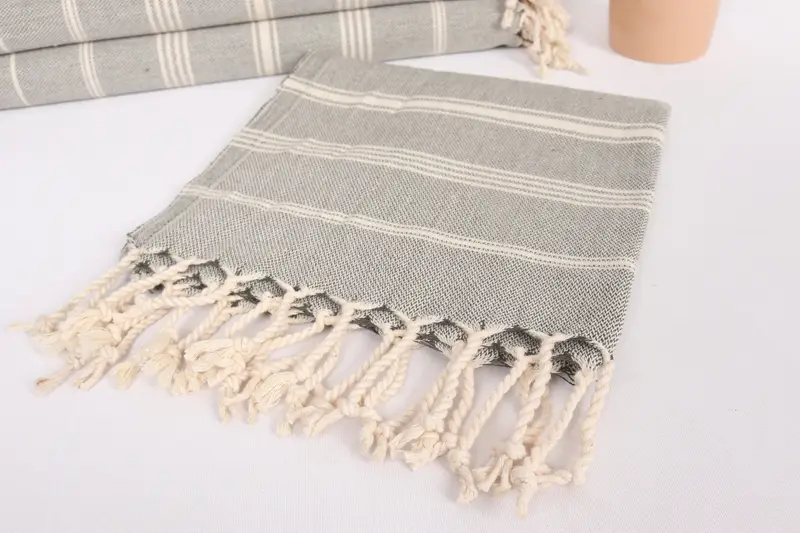 Engagement Gift, Personalized Hand Towel, Spa Towel, 38x24 Cotton Striped Towel, Decorative Towel, Kitchen Towel, Bridesmaid Gifts, Bulk Order Towel - 5