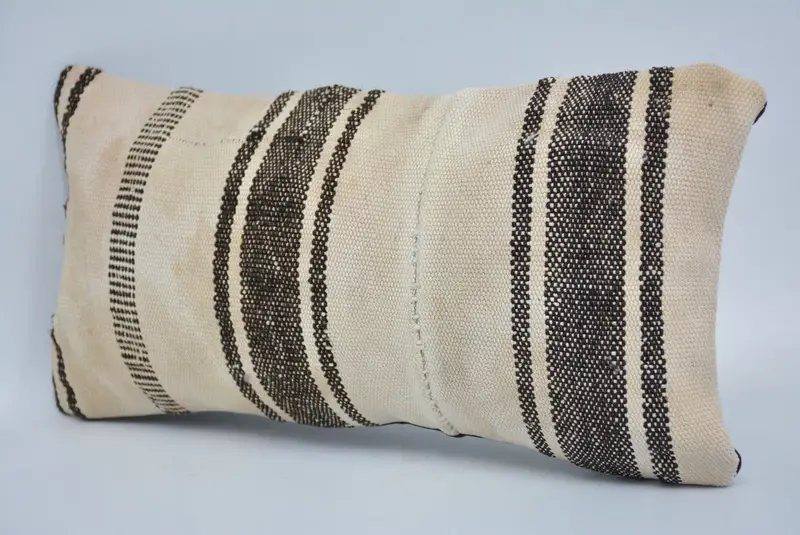 Turkish Pillow, Vintage Pillow, Aztec Pillow Cover, Cushion Case, 8x16 White Pillow, Boho Pillow Sham Cover, Designer Throw Pillow Case - 4