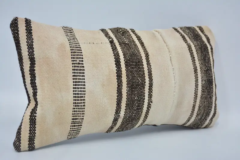 Turkish Pillow, Vintage Pillow, Aztec Pillow Cover, Cushion Case, 8x16 White Pillow, Boho Pillow Sham Cover, Designer Throw Pillow Case - 3
