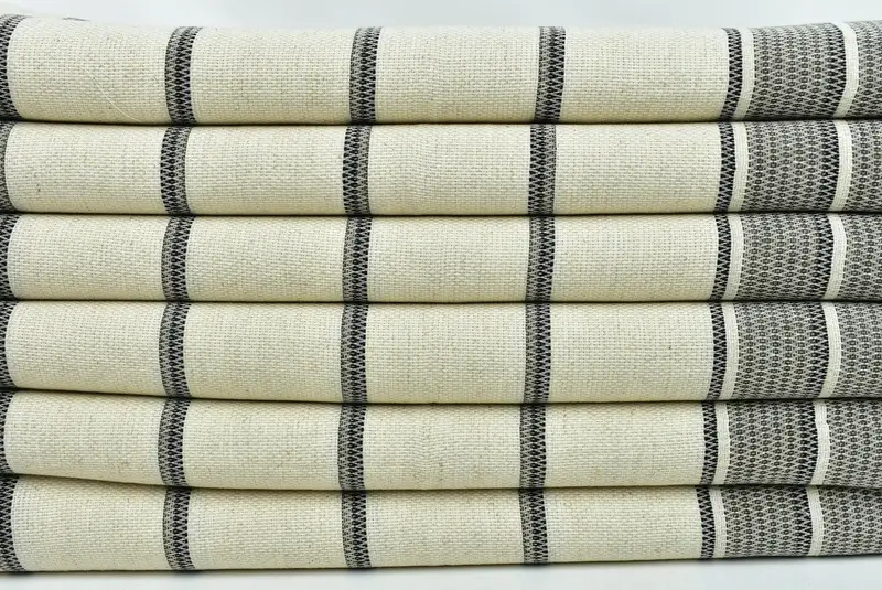 Nedime Hediyeleri, Kişiselleştirilmiş El Havlusu, Özel Hediye, Türk Çay Havlusu, 40x20 Keten Çizgili Havlu, Monogram Türk Banyo Havlusu, Toplu Sipariş Havlusu - 2