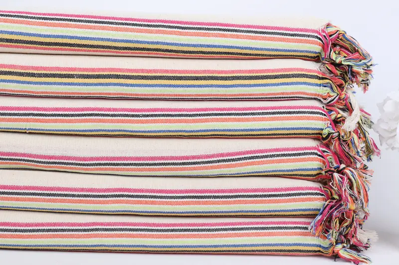 70x38 Cotton Striped Towel, Girl Trip Party Favor, Summer Gift, Personalized Gift For Her, Bridesmaid Gift, Custom Bath Towel, Quick-dry towel - 4