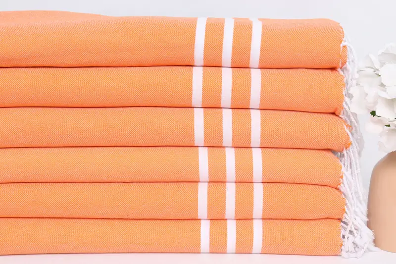 Monogram Kitchen Towel, Custom Hand Towel, 40x20 Cotton Striped Towel, Xmas Gifts, Turkish Tea Towel, Engagement Gift, Bulk Order Towel, Gym Towel - 3