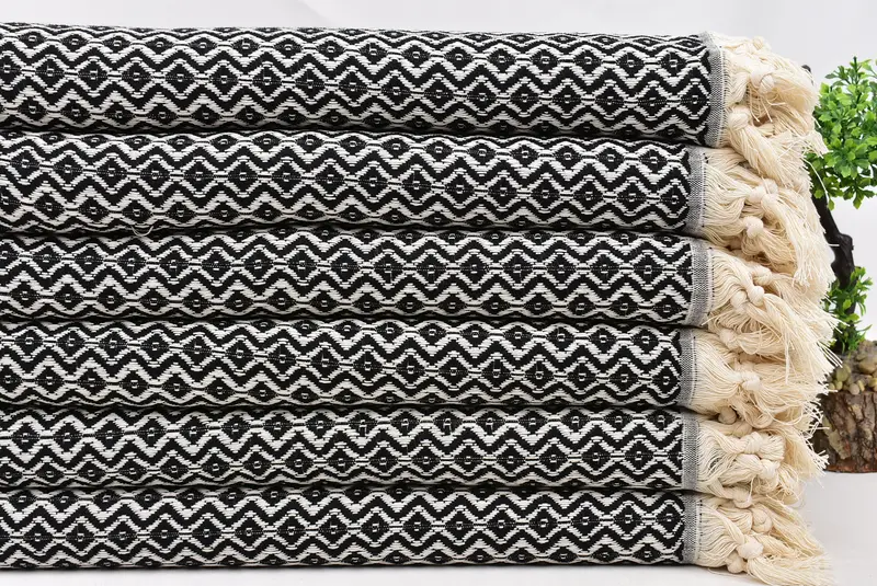 Bachelorette Party Items, Bachelor Party Favors, Pool Towels, Large Turkish Towel, Custom Wedding Gift, Sand-free towel, 70x40 Cotton Diamond Towel - 3
