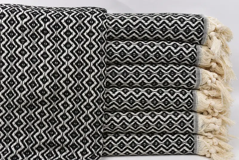 Bachelorette Party Items, Bachelor Party Favors, Pool Towels, Large Turkish Towel, Custom Wedding Gift, Sand-free towel, 70x40 Cotton Diamond Towel - 1